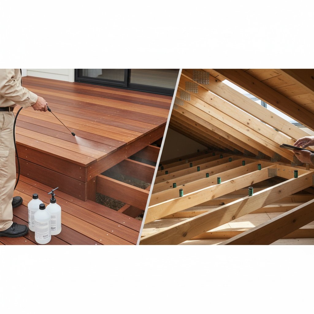 Termite protection specialists at work